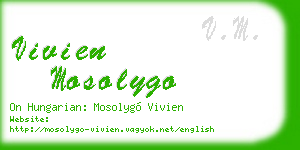 vivien mosolygo business card