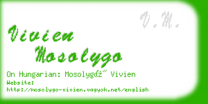 vivien mosolygo business card